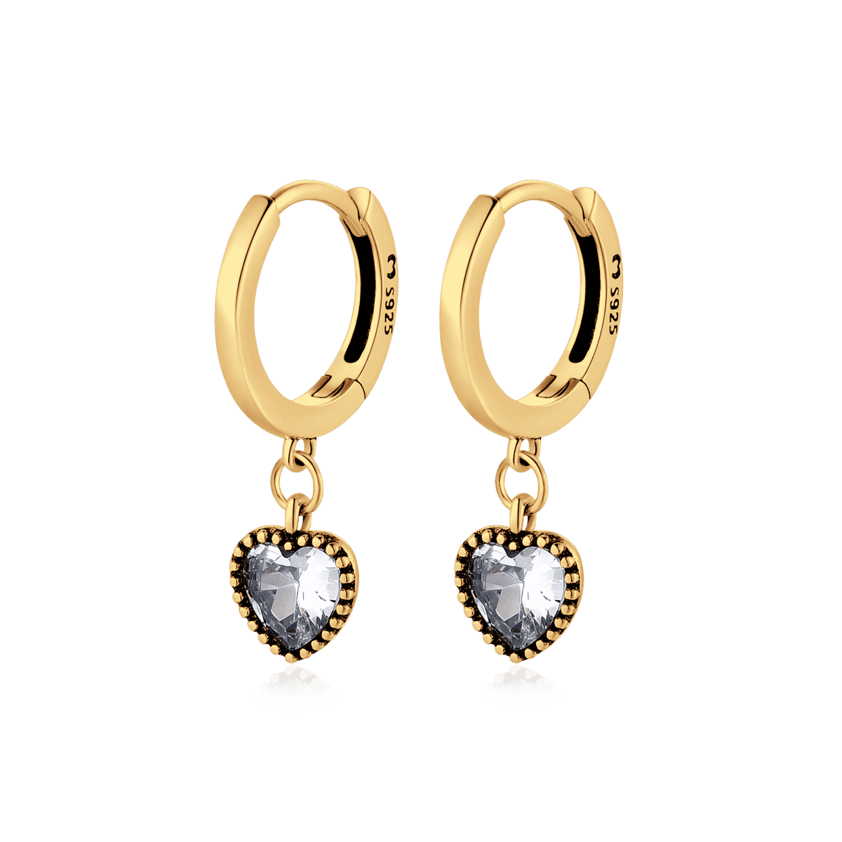 Pendientes Corazón Cristal