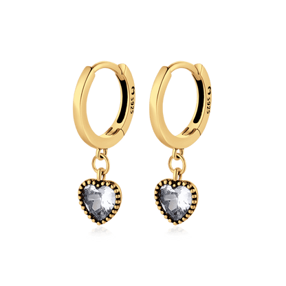Pendientes Corazón Cristal