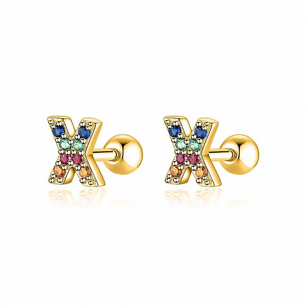 Pendientes Letritas Color