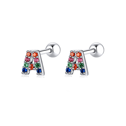 Pendientes Letritas Color