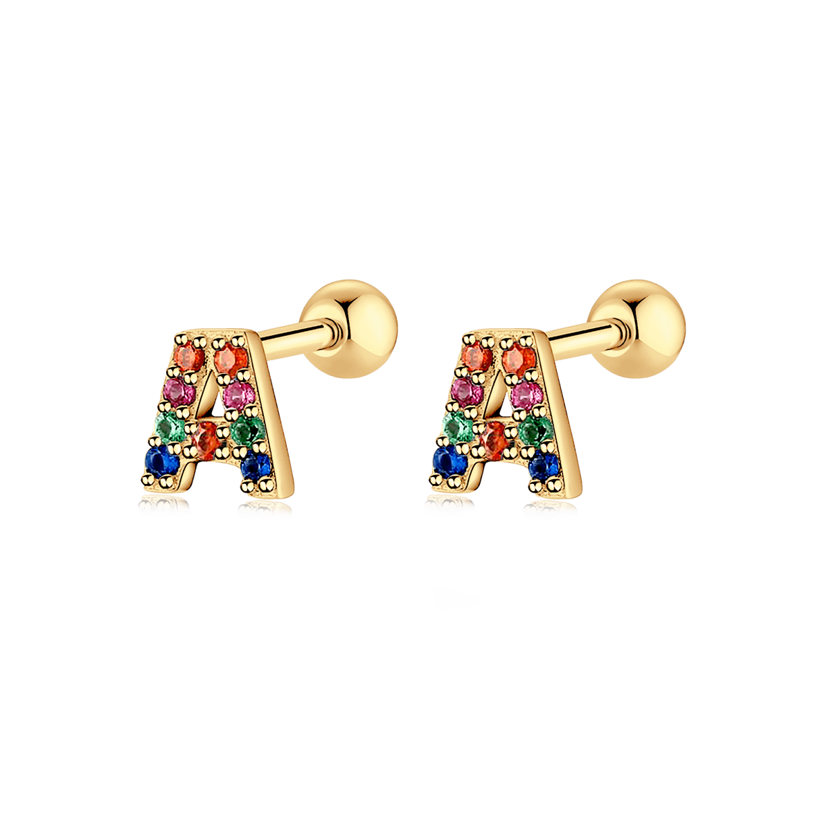 Pendientes Letritas Color