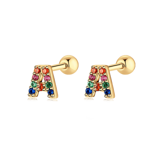 Pendientes Letritas Color
