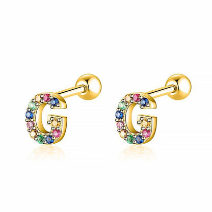 Pendientes Letritas Color