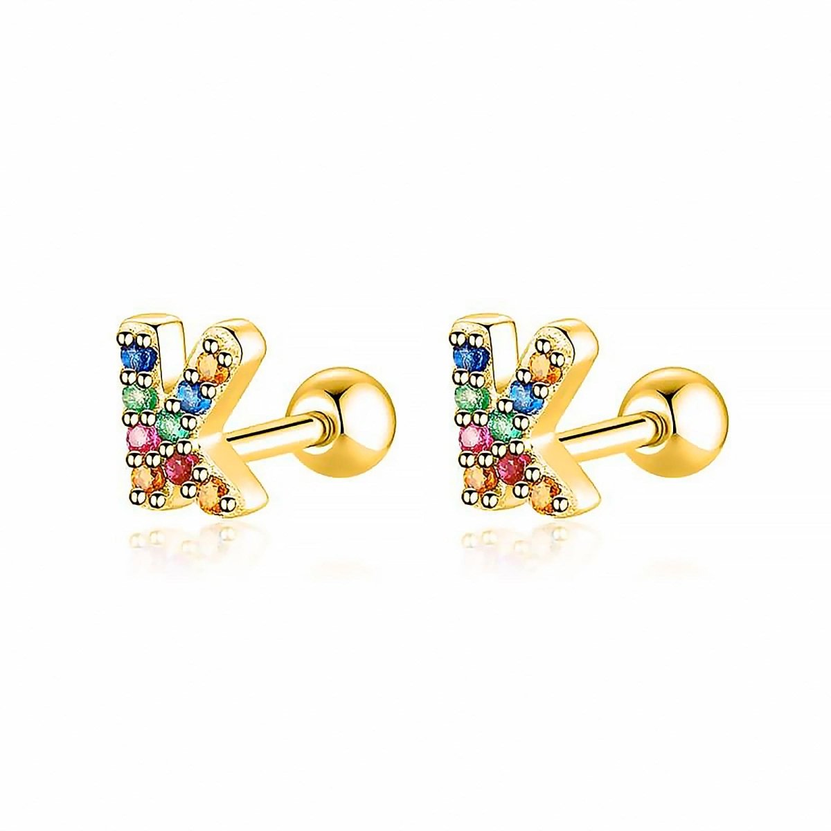 Pendientes Letritas Color