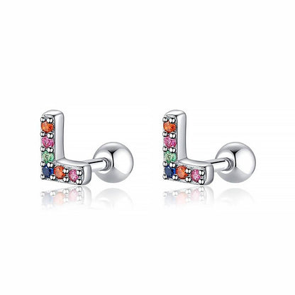 Pendientes Letritas Color