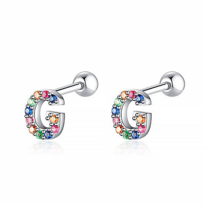 Pendientes Letritas Color