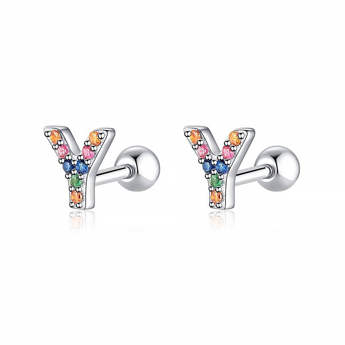 Pendientes Letritas Color