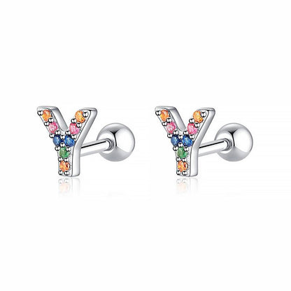 Pendientes Letritas Color