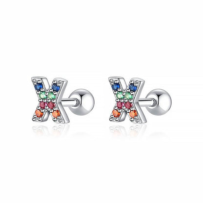 Pendientes Letritas Color
