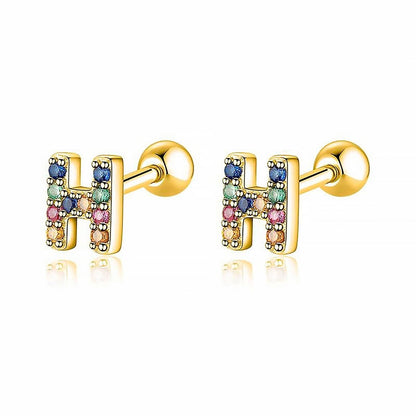 Pendientes Letritas Color