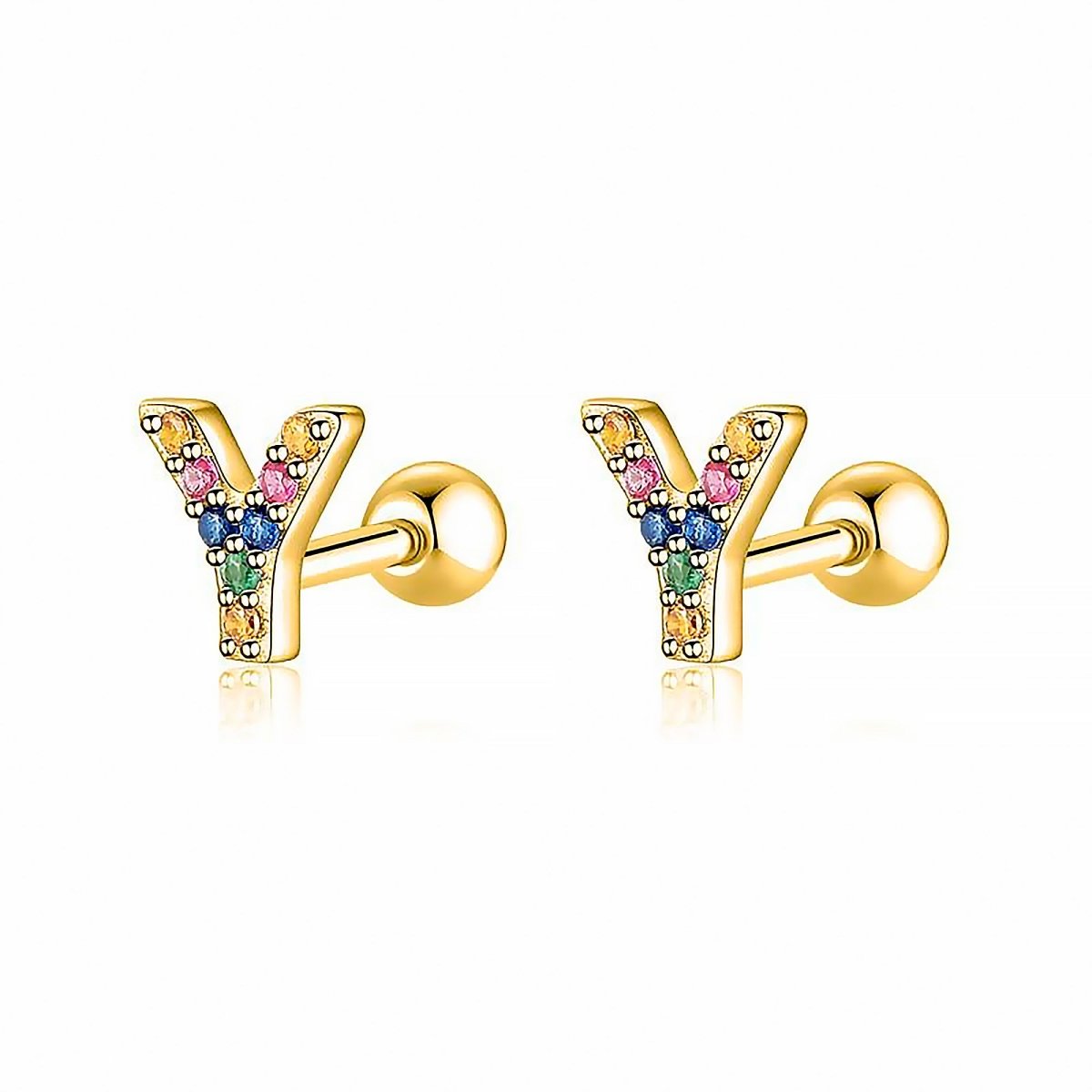 Pendientes Letritas Color