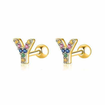 Pendientes Letritas Color