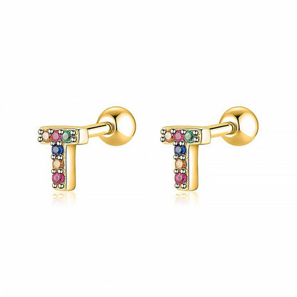 Pendientes Letritas Color