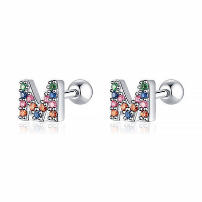 Pendientes Letritas Color