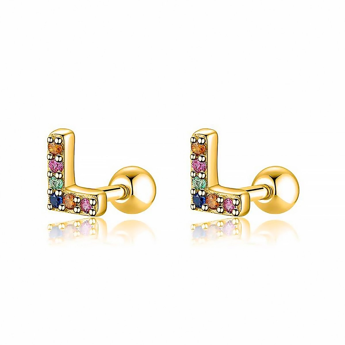 Pendientes Letritas Color