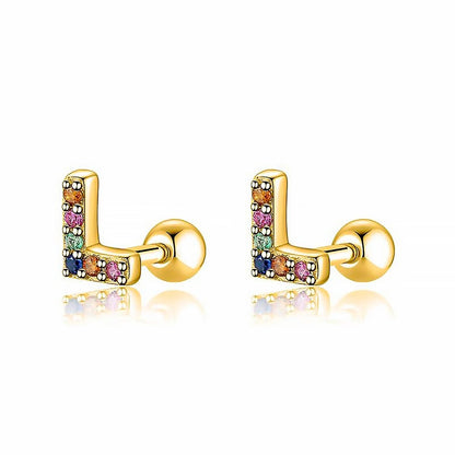 Pendientes Letritas Color