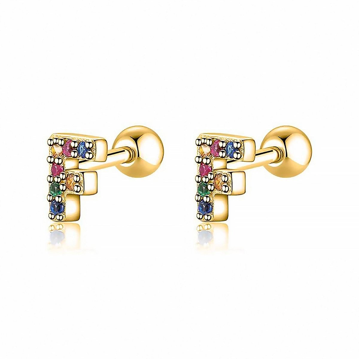 Pendientes Letritas Color