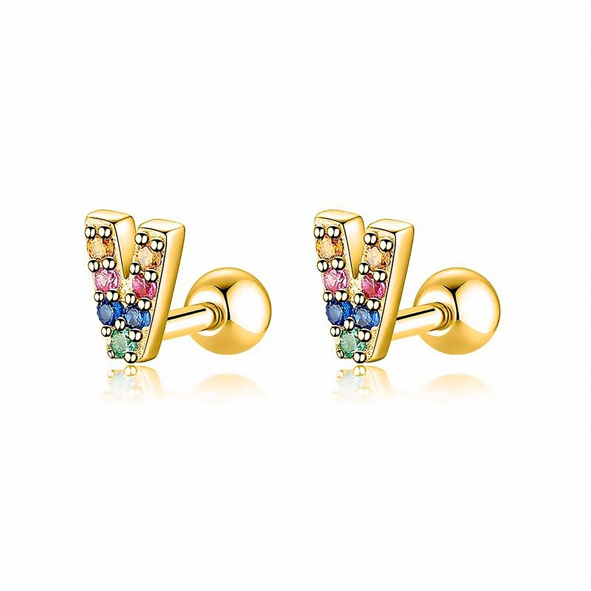 Pendientes Letritas Color