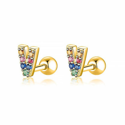 Pendientes Letritas Color