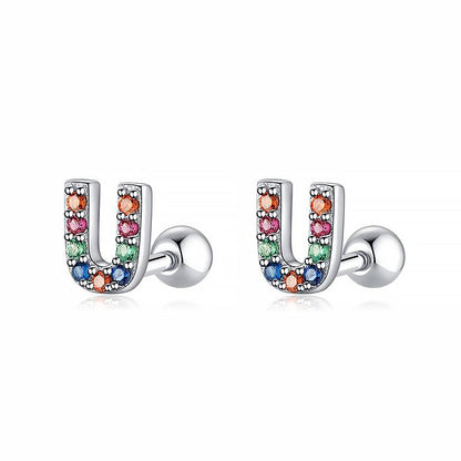 Pendientes Letritas Color