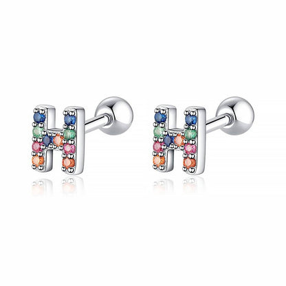 Pendientes Letritas Color