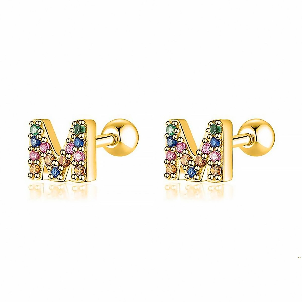 Pendientes Letritas Color