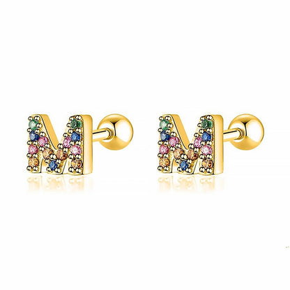 Pendientes Letritas Color