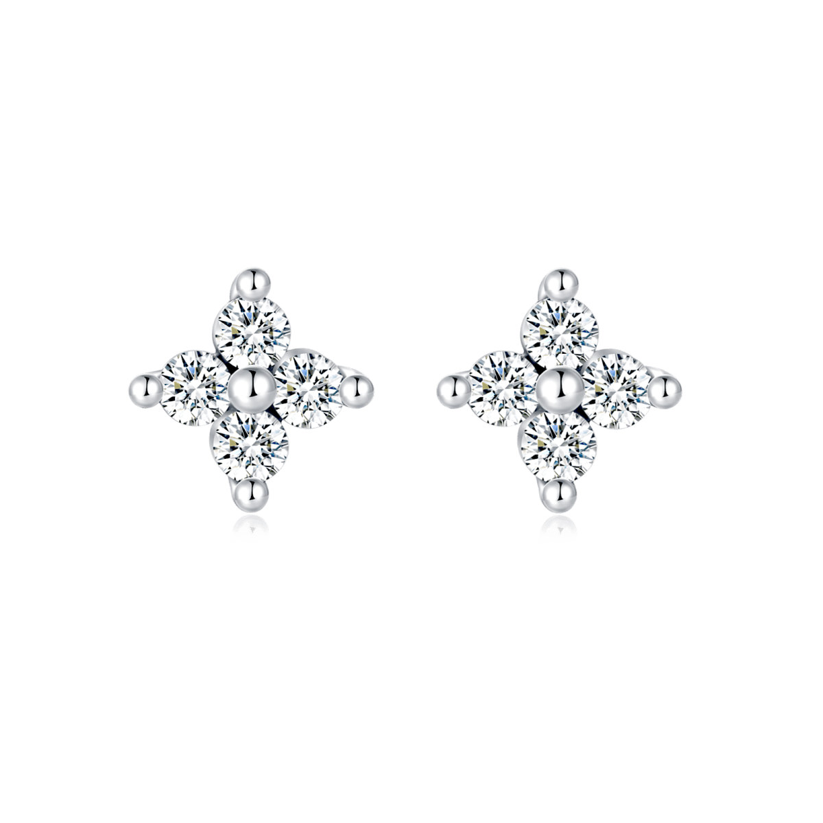 Pendientes Mini Flor Cristal