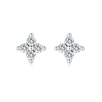 Pendientes Mini Flor Cristal