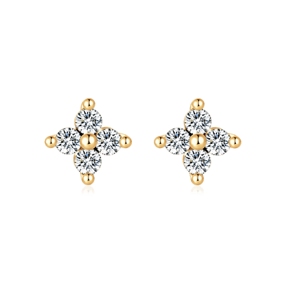 Pendientes Mini Flor Cristal