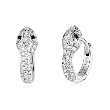 Pendientes Silver Snake