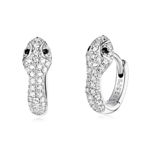 Pendientes Silver Snake