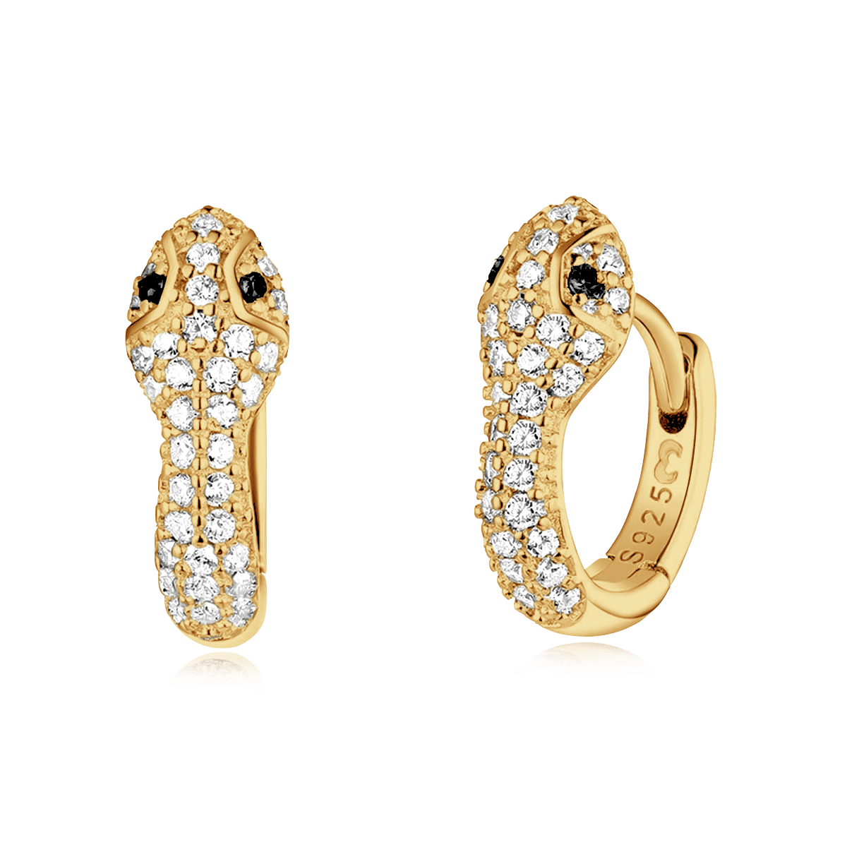 Pendientes Silver Snake