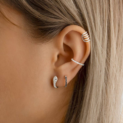Pendientes Silver Snake