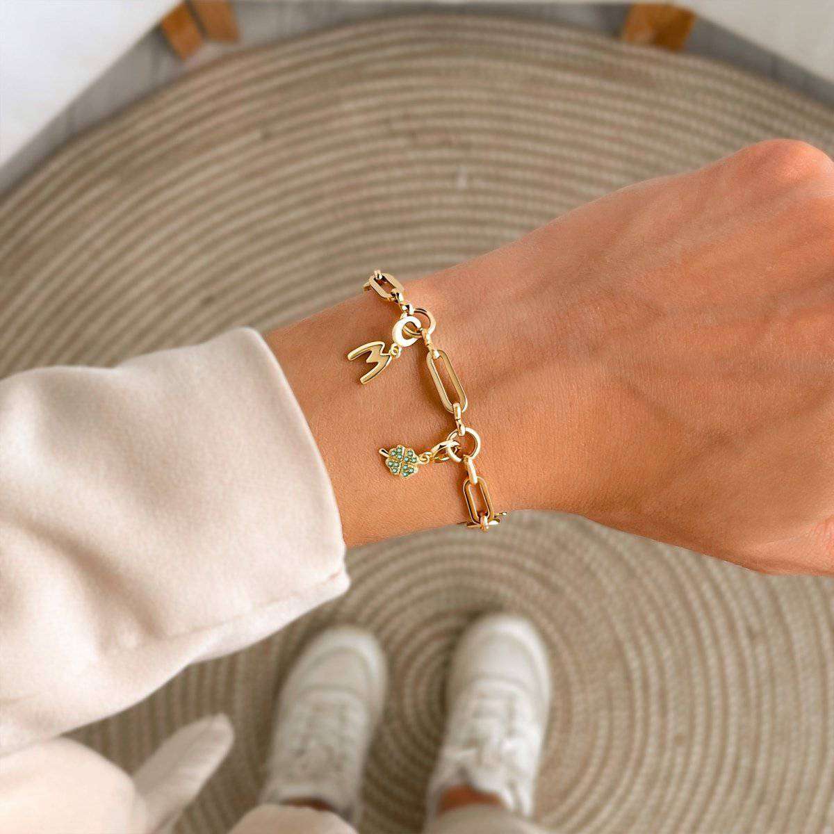 Pulsera Eslabón y Círculo