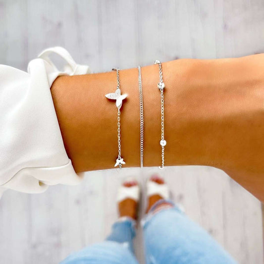 Pulsera Trío Mariposas