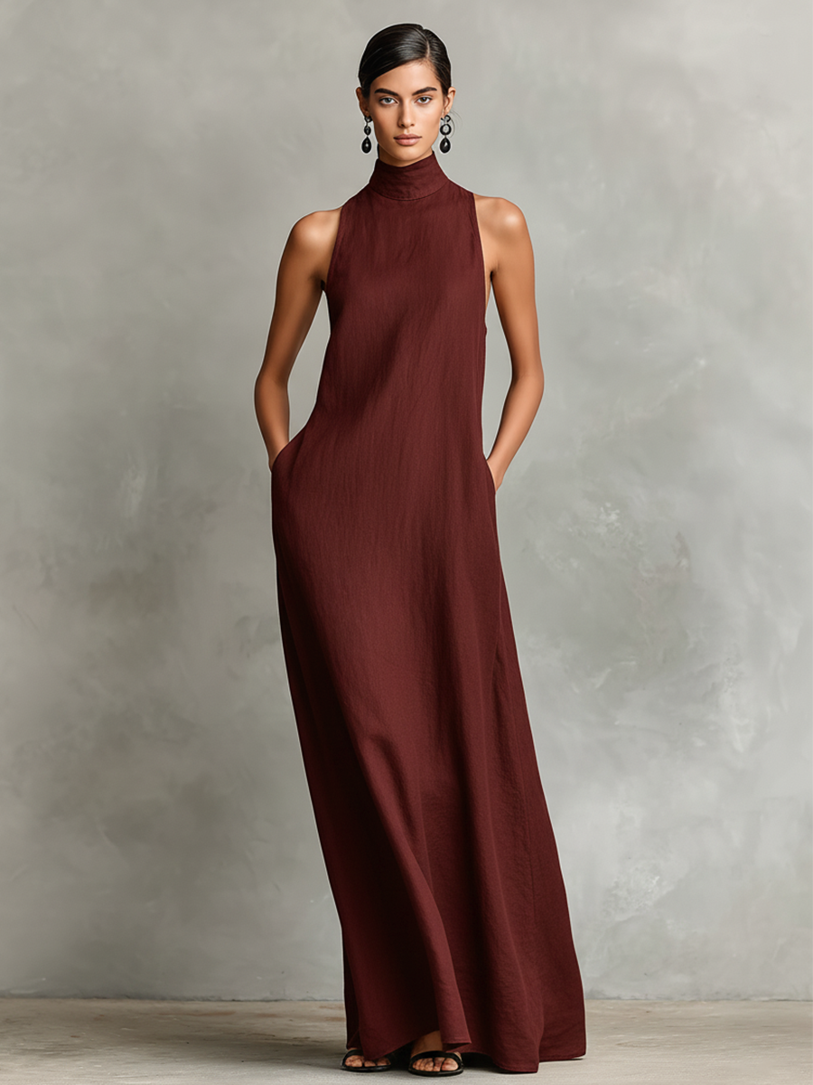 Caterina | Minimalistisches langes Kleid