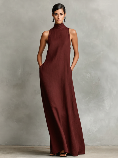 Caterina | Minimalistisches langes Kleid