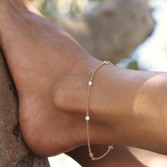 Tobillera Diamonds