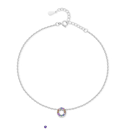 Tobillera Inicial Irisada