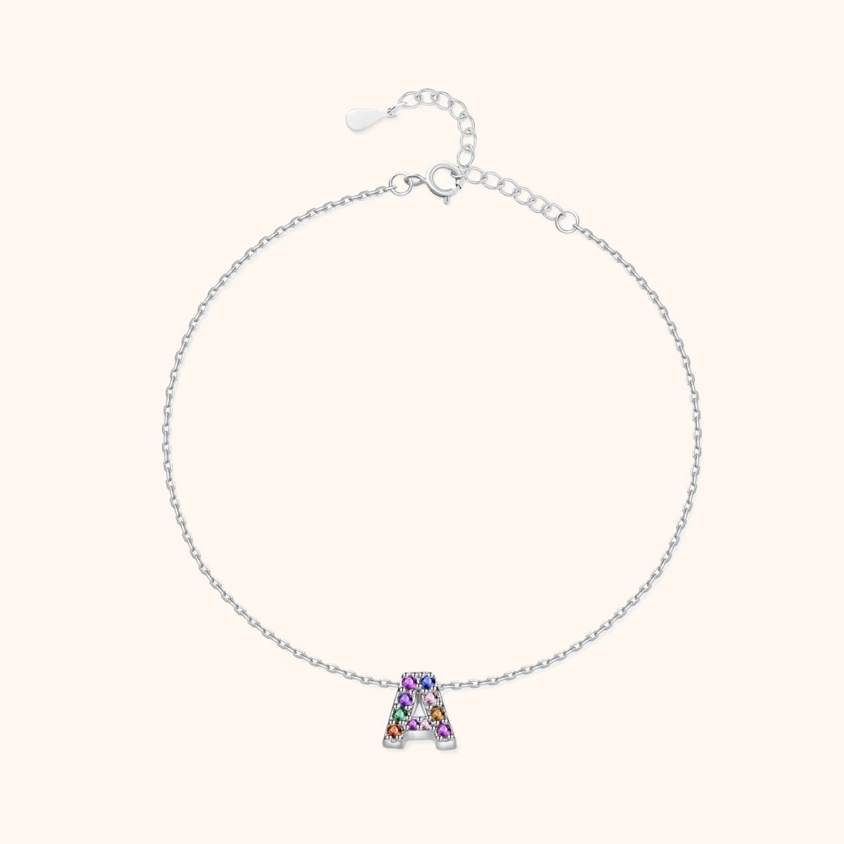 Tobillera Inicial Irisada