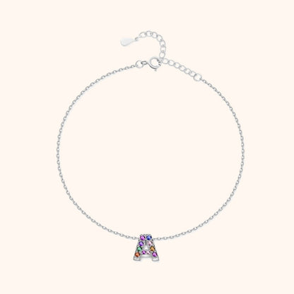 Tobillera Inicial Irisada