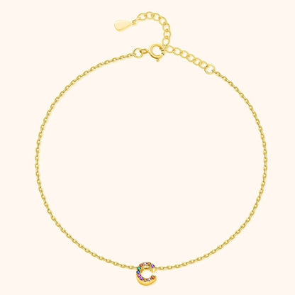 Tobillera Inicial Irisada
