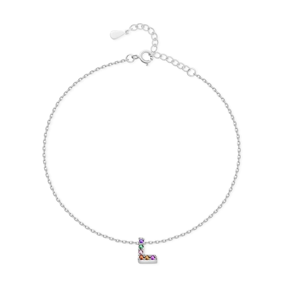 Tobillera Inicial Irisada