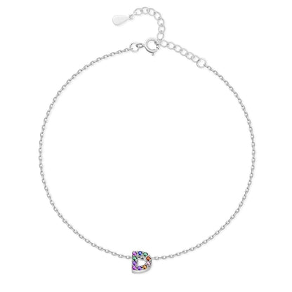 Tobillera Inicial Irisada