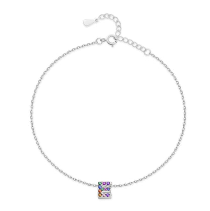 Tobillera Inicial Irisada