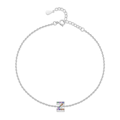 Tobillera Inicial Irisada