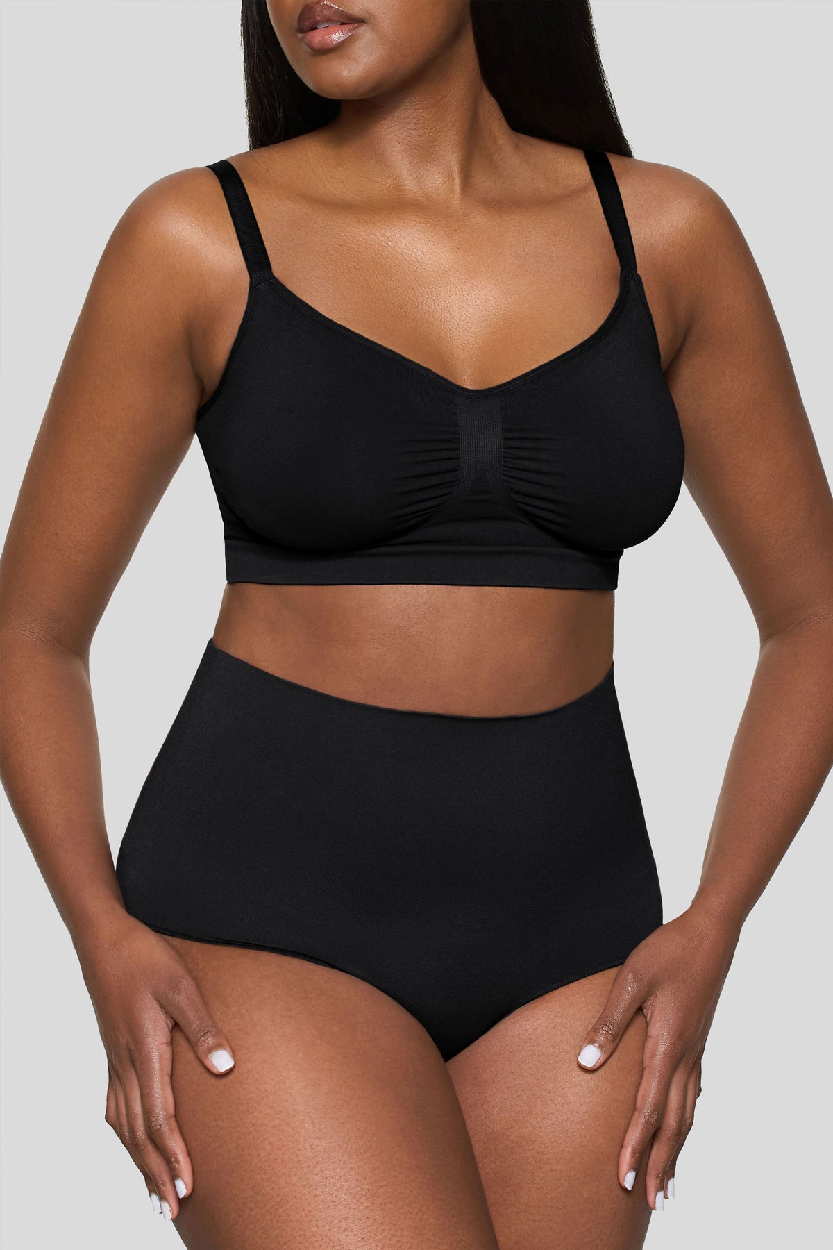 BOOMBA | Faja negra moldeadora de cintura corta