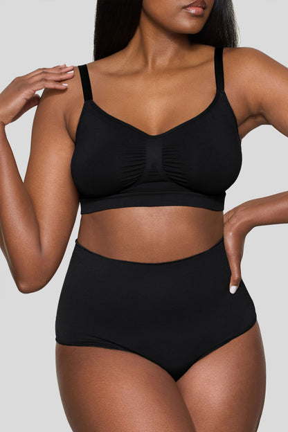 BOOMBA | Faja negra moldeadora de cintura corta
