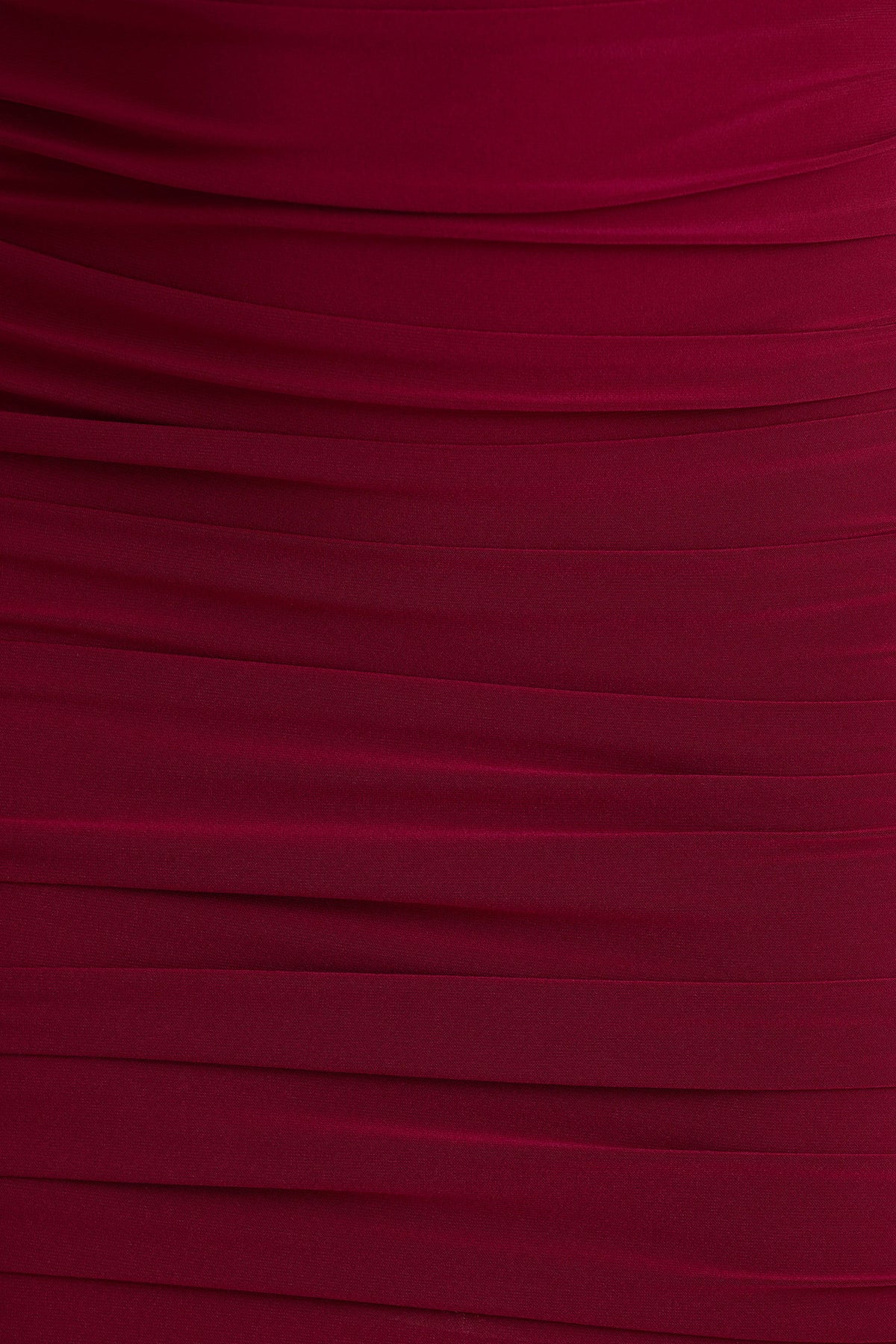 Missy | Vestido Corto Burdeos Con Manga Capa Y Detalles Fruncidos